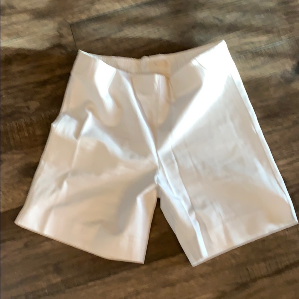 7” inseam WHITE BERMUDA shorts